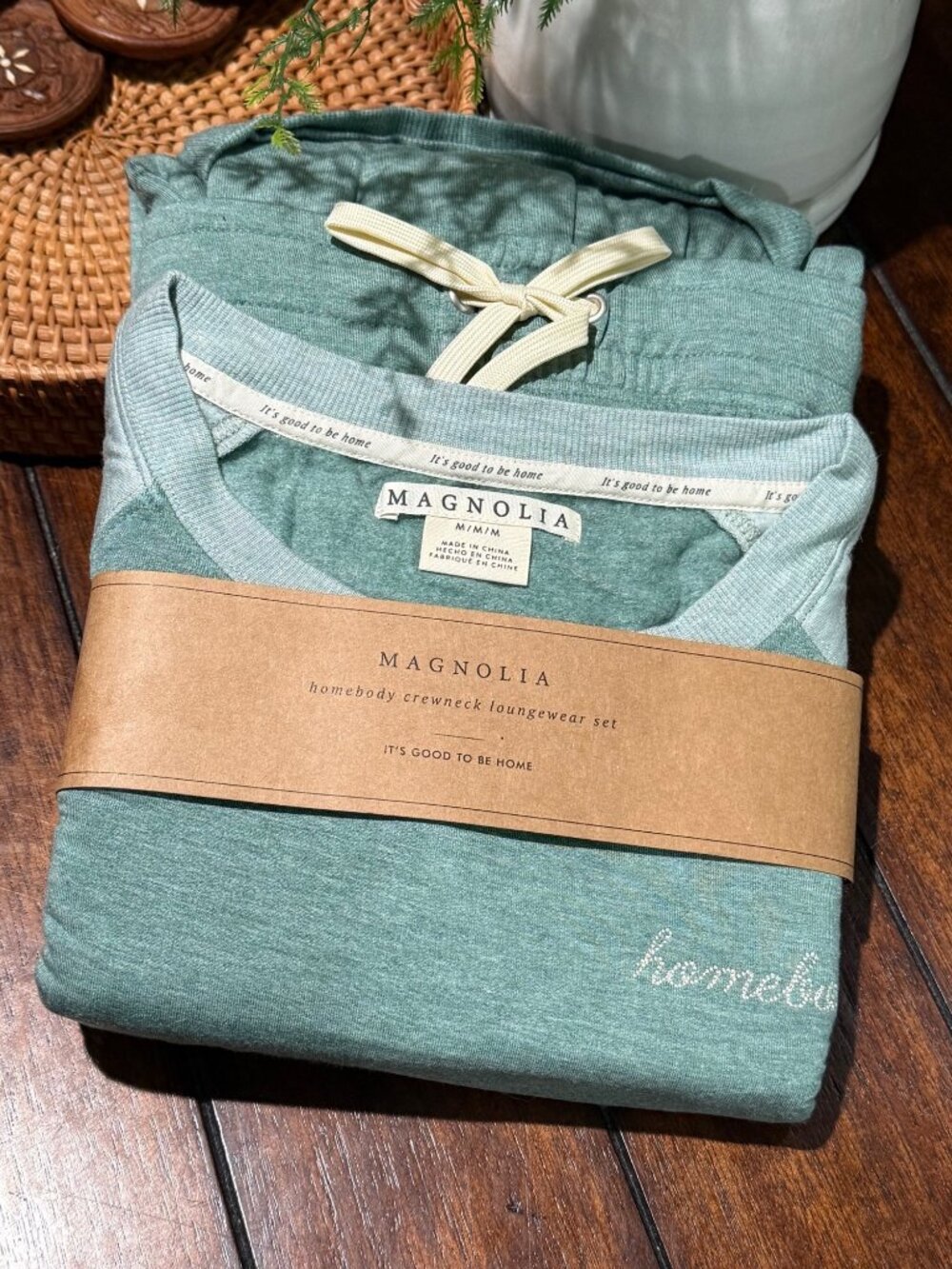 size XXL SOFT! Magnolia Home Homebody Lounge Wear Pajama Set Alpine Green Joanna